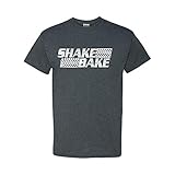 Shake and Bake Distressed Talladega Nights Ricky Bobby Cal Naughton JR T-Shirt XXL Dark Heather