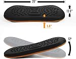 Yes4All Wobble Balance Board for Standing Desk/Anti-Fatigue Office Foam Pad - Standing Desk Mats, Rocker Board, Office Accessories, Wobble Board With Massage Ball