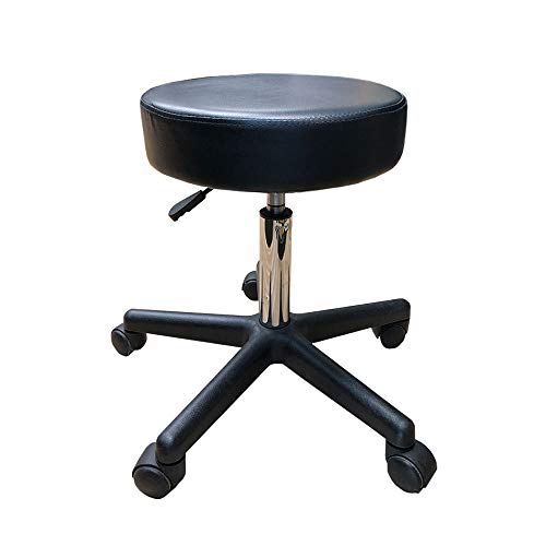Deluxe Thick Padding Round Height Hydraulic Adjustable Rolling Stool Spa Facial Massage Tattoo Doctor Technician Office Home use by Angel - Used condition - CA$61.18