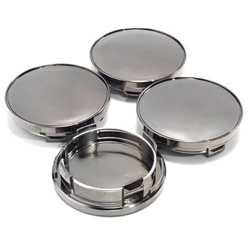 QWEERASS 4Pcs Car Hub Centre Caps, for VW Golf 4 5 6 7 8 For Mk4 Mk5 Mk6 Mk7 Mk8 Wheel Hub Covers Replacement Stable Car Wheel Center Hub Caps DustProof AntiRust,B-50mm