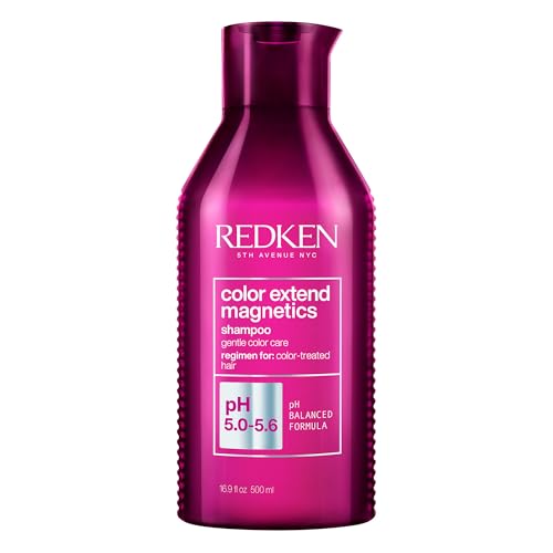 Redken Color Extend Magnetics Shampoo For Color-Treated Hair | Gently Cleanses & Protects Color | With Amino Acid | Sulfate Free Shampoo | 500ml