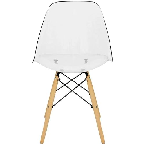 Cadeira de Jantar Eames Transparente Acrilico - Moob