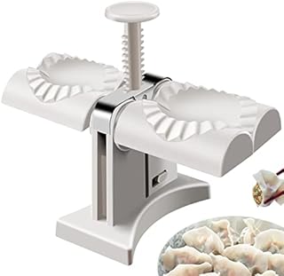 Double Head Automatic Dumpling Maker Stainless Steel Household Dumpling Machine Manual Dumpling Maker Mould DIY Dumpling Easy Tool Kitchen Accessories for Beginner