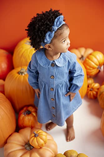 Mud Pie Baby Girls Mud Pie Denim Dress, Denim, 4T Us #TOP2