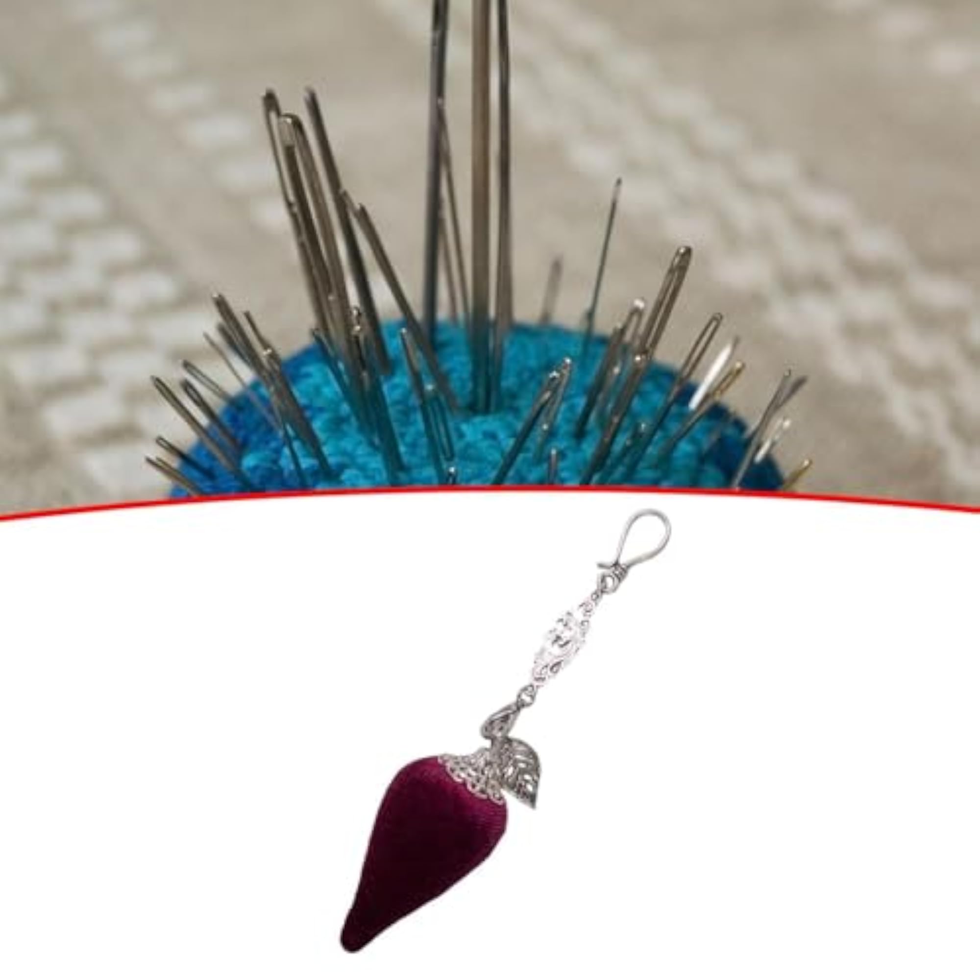 Portable Chili Shaped Pin Cushion for Sewing Notions