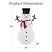 Best Choice Products 5ft Lighted Pop-Up Snowman, Large White Outdoor Christmas Holiday Decoration w/ 200 LED Lights, Hat, Scarf, Multicolored Lights