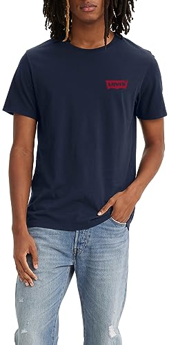 Levi's Herren 2-Pack Crewneck Graphic Tee T-Shirt, Chesthit White / Dress Blues, XXL – Ansicht 2