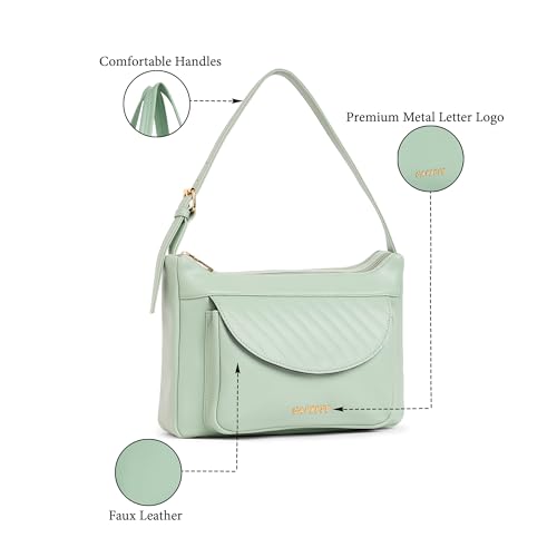 Image of Caprese Jessica Hobo Medium Bag for Women Shoulder Bag with Adjustable Strap|Back Zip|Trendy New Shape, Spacious Design, Ideal for Office, Daily Use, and Travel
