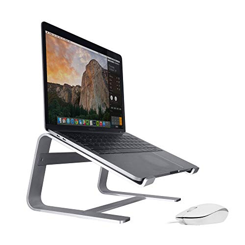Macally Wired Computer Mouse and an Ergonomic Laptop Stand, Relieve Pressure Off Your Body