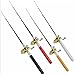 1PC Pen Fishing Pole Mini Pocket Fishing Rod Portable Telescopic Pocket Fishing Pole Fishing Accessory (Silver),Fishing Gear