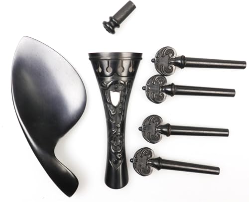 Accesorios Para Violín Accesorios Para Violín Tallado 4/4 Piezas Clavijas Del Cordal Barbada Clavija De...