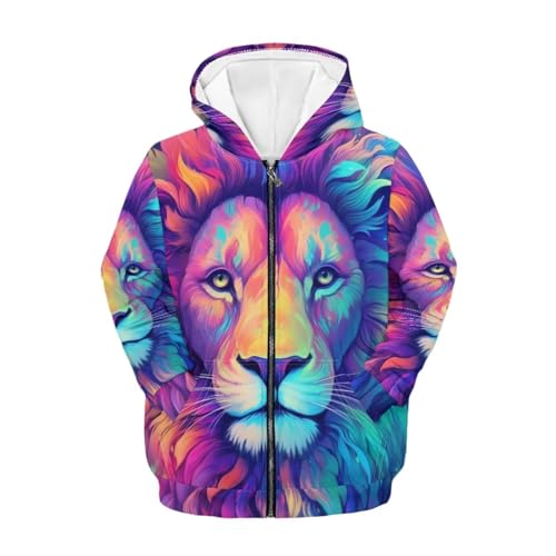 Sweat à capuche à fermeture éclair avec poche pour garçons en coton doux