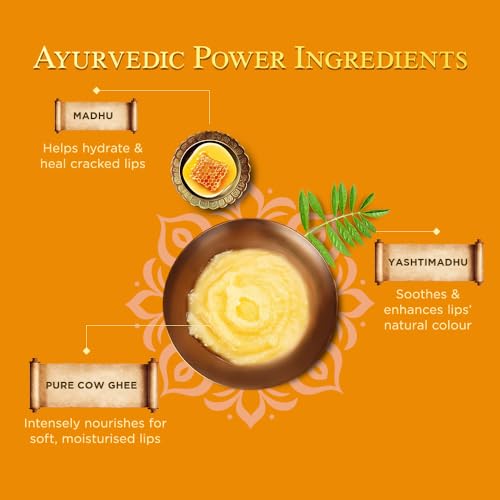Image of Himalaya Ayurveda Secrets Ghee Lip Butter 10gm | Paraben & Sulphate Free Lip butter, Ayurvedic | With pure cow ghee, Madhu (honey)