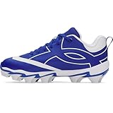 Under Armour Boys' Leadof Icon Low RM JR Baseball Cleats, (400) Royal/Royal/Black, 5, US