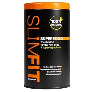 WOW TEA SlimFit Superfood – Superfood voor gewichtsverlies | Eiwitrijke maaltijdvervanger | 9 Superfoods | Hongeronderdrukkend poeder – 27 Kcal per portie | 150g, Made in EU