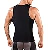 CHUMIAN Maglietta Compressione Uomo Canotta Contenitiva Snellente Intimo Modellante Dimagrante Fascia Pancia Sportivo Fitness Canottiera (Nero, XXXL) #3
