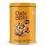 Farmley Protein Dates Bars Jars| Dates Bite with No Added Sugar | Made with Zero Added Sugar | Date, Pistachio, Cashews, Almonds, Honey | Healthy Protein Bars 200 g (Pack of 10) (7.05 Oz)
