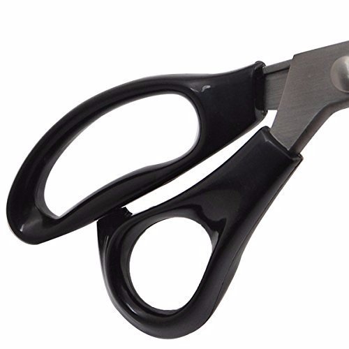 Price Xes 110016 Fabric Pinking Shears Craft Scissors,Serrated Scalloped Stainless Steel Handled Professional Sewing Black Scissors thumb #7