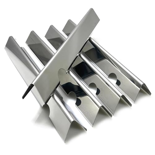 Imagen de Barras aromatizantes Weber Genesis Parrilla Gas Acero Inoxidable deflectores Calor Serie 300 Repuesto Barbacoa Rejillas Protector Quemador Piezas Recambio Porcelana Compatible e310 e315 e330 s335 Kit