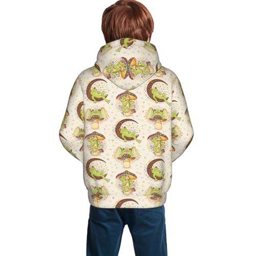 Frogs Kid Hoodies Boys Sweatshirts Girls Pullover with Pocket4