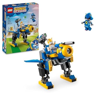 LEGO Sonic The Hedgehog Ciclón vs. Metal Sonic  Meca Robótico de Juguete con 2 Personajes de la Saga de Videojuegos Inc. Tails  Regalo Gamer para Niños y Niñas de 8 Años o Más 77002