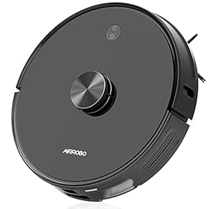 AIRROBO ロボット掃除機 自動ごみ収集 レーザーナビゲーション 2700Pa 超強力吸引 高精度マッピング 進入禁止エリア 水拭き 2.4GWi-Fi対応 250分間連続稼働 自動充電 落下防止 衝突防止 ロボットクリーナー お掃除ロボット T10+ ブラック