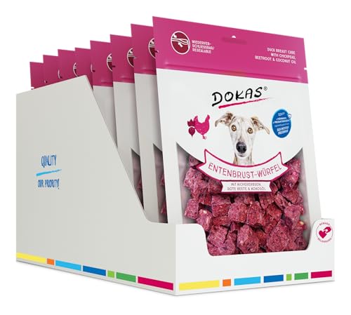 DOKAS Superfood-Würfel – Gefriergetrockneter Premium Snack für Hunde – Ideal zum Training