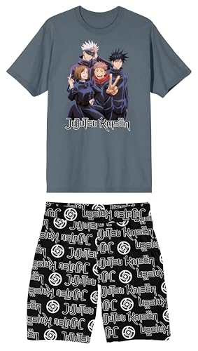 Bioworld Jujutsu Kaisen Group Shot Men's 2-Pack Pajama Set
