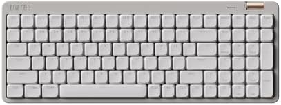 Flow Lite 100 Keys Low Profile Mechanical Keyboard, Swappable Rechargeable Wireless Keyboard with 2.4G Receiver, Bluetooth and Wired Connection for Windows, Mac/Spector Linear Switches (Marble)