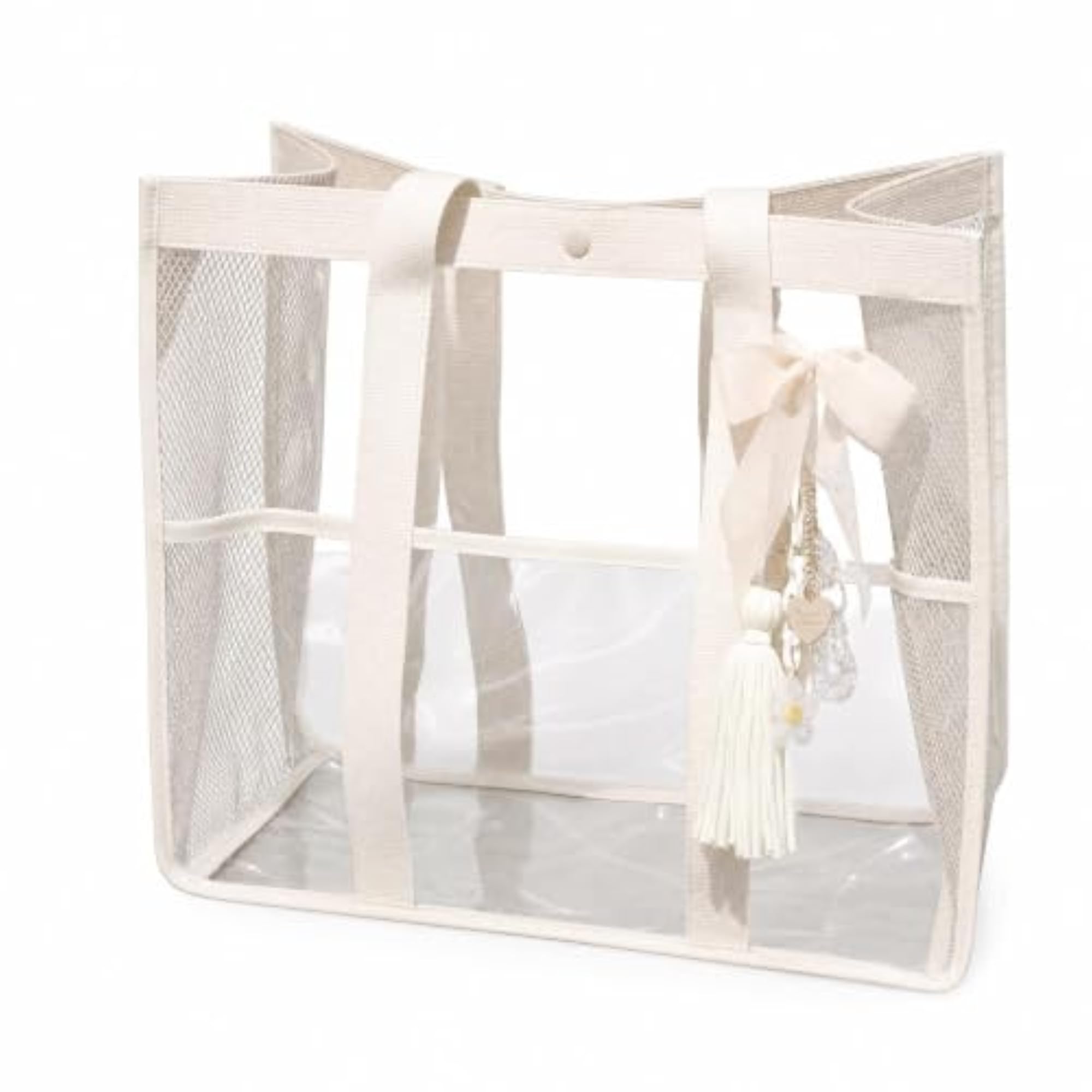 Large Capacity Transparent PVC Waterproof Beach Bag, Travel Tote