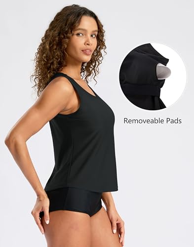 G Gradual Tankini Tops for Women High Neck Swimsuits Swim Top Modest Bathing Suit Swimwear Tank Top only No Bottom2