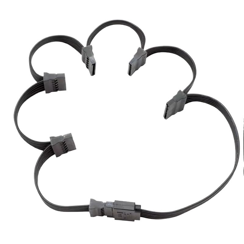 Cable SATA 15 pines macho a hembra extensión 1 a 1 miniatura 6