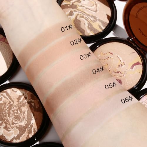 Image of FeiCuiYun Baked Balance Illuminating Foundation, Oil Control Matte Perfection Face Powder - Fair | Buildable Sheer to Light Coverage | Flawless Satin Finish
