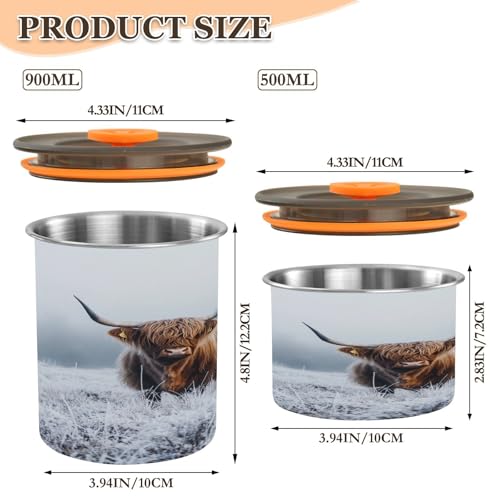 Recipiente hermético de acero inoxidable para café 17oz miniatura 3