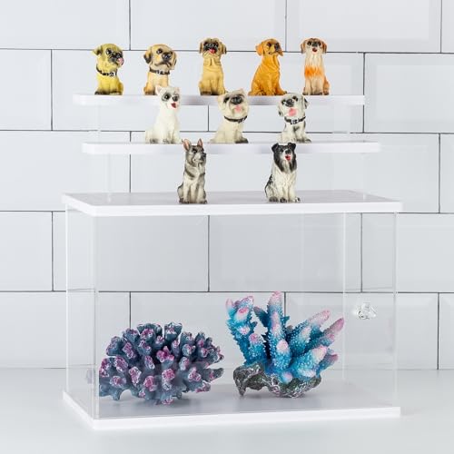 image for CECOLIC Acrylic Display Case Clear Display Storage Box Countertop Cube