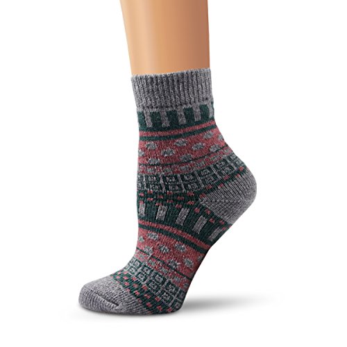Image of Winter Women Socks 5 Pairs Vintage Wool Casual Thermal Crew Socks