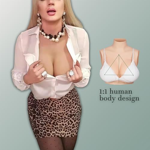 Silicone Breast plates Fake breasts forms Fake boobs B-G Cup Breastplate Transgender Cosplay Drag Queen Breast plate2