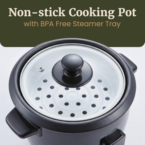 Illustration showing the water level lines inside the non-stick inner pot.