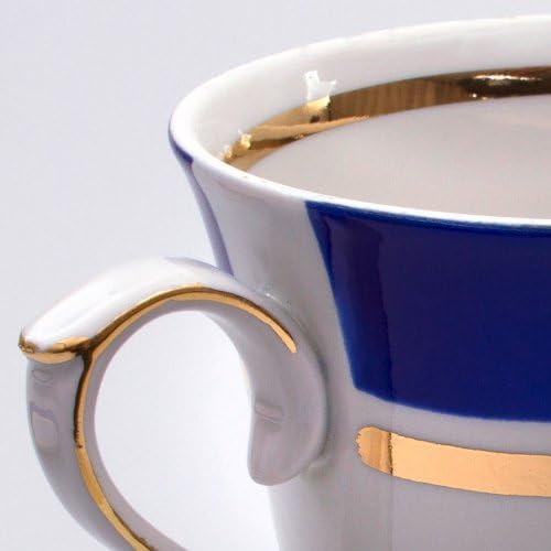 Dulyovo Porcelain Mug and Saucer "The Sea"