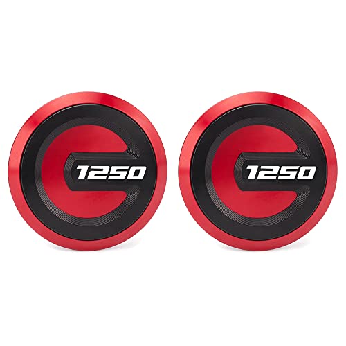 Modeer für R1250GS Adventure HP R1250RT 2018-2024 Motorrad Schwingen Rahmen Lochkappen Abdeckstecker Set r1250 gs adv r1250gsa hp r1250 rt Zubehör (Rot-Schwarz)