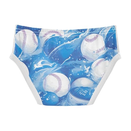 Baseball Blue Stripoddler Boy Comfort Kids Underwear Cute Children Undies2