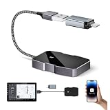 Apple Carplay Wireless Adapter, Sunowl Wireless Carplay Adapter für Apple, Konvertieren Verkabeltem CarPlay zu Wireless, Plug & Play, 5 GHz WiFi, Car Play Adapter Dongle für Autos von 2015+ & iOS 10+