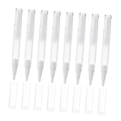 NULYLU De Tubos íquidos Vacíos Transparentes para Cosméticos Aplicadores De Gloss Labial y Bolígrafos De Esmalte De Uñas De 3ml Ideal para DIY y Almacenamiento De Cosméticos