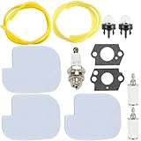 Fuel Line Air Filter Fuel Filter Chainsaw Tune-up Kit Compatible With Poulan P3314 P3314WS P3516PR Primer Bulbs Gaskets Spark Plug Accessory