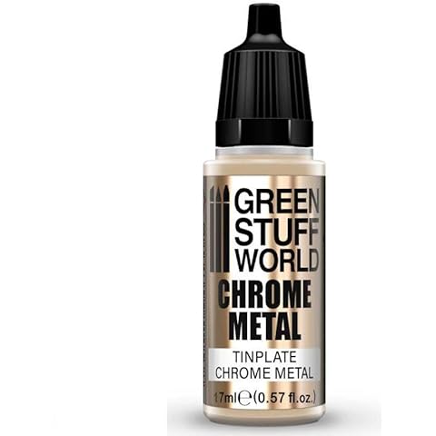 Green Stuff World for Models and Miniatures Chrome Paint – Tinplate 3693 Cover