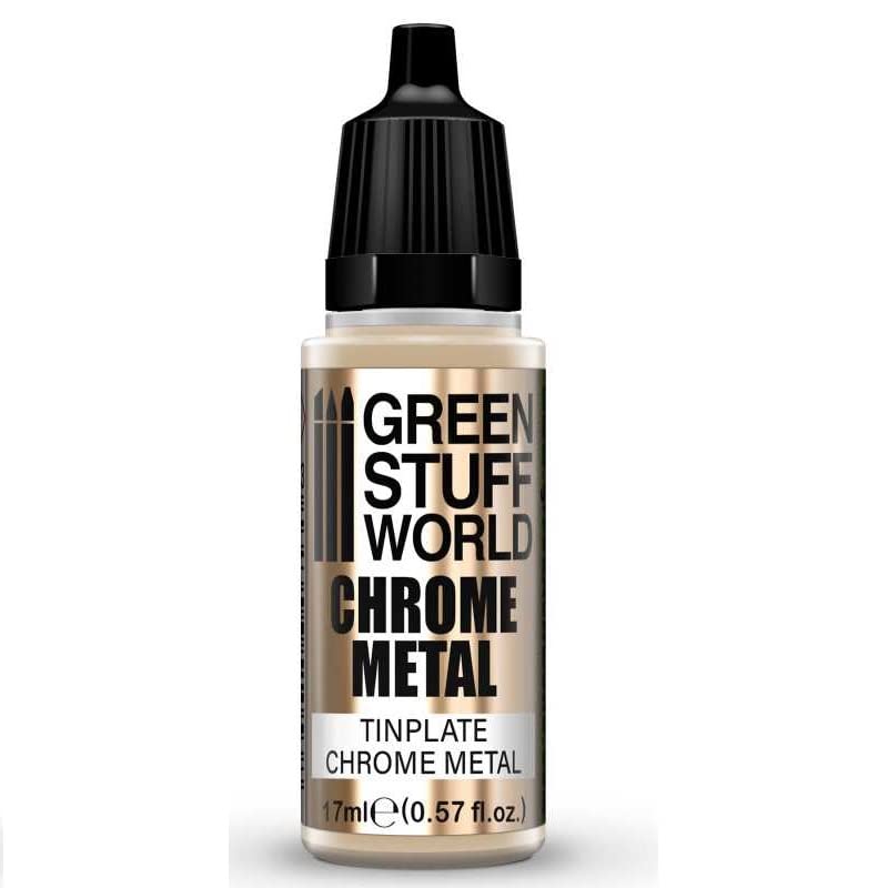 Green Stuff World Chrome Paint 17ml - Tinplate