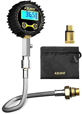 AZUNO Compression Tester Automotive, 200 PSI Digital Compression Tester Small Engine for Cars, Motorcycles, Boats, ATVs, UTVs, and Other Gasoline Engines