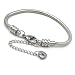 Stainless Steel Starter Charm Bracelet for Kids Fits European Style Clasp Come with 2 Beads (Lobster Claw 6" Fits 4-6 year old)