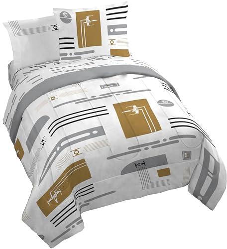 Image of Jay Franco Star Wars Queen Comforter Set 7 Piece Soft Modern Bedding, White