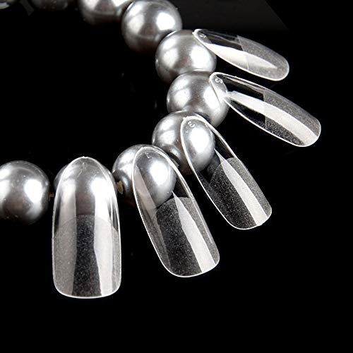 Andoer 360PCS Capa Completa Unhas Falsas Transparentes Fosco Transparentes Unhas Artificiais Kit de